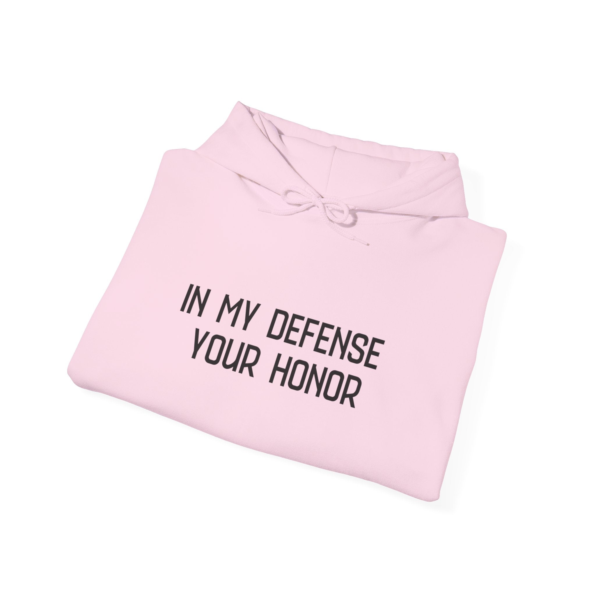 Hoodie — "In My Defense Your Honor" Truck Jump Graphic Pullover