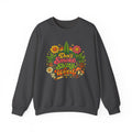 Crewneck Sweatshirt - "Don't Smoke Shitty Weed" Retro Floral Cannabis Graphic