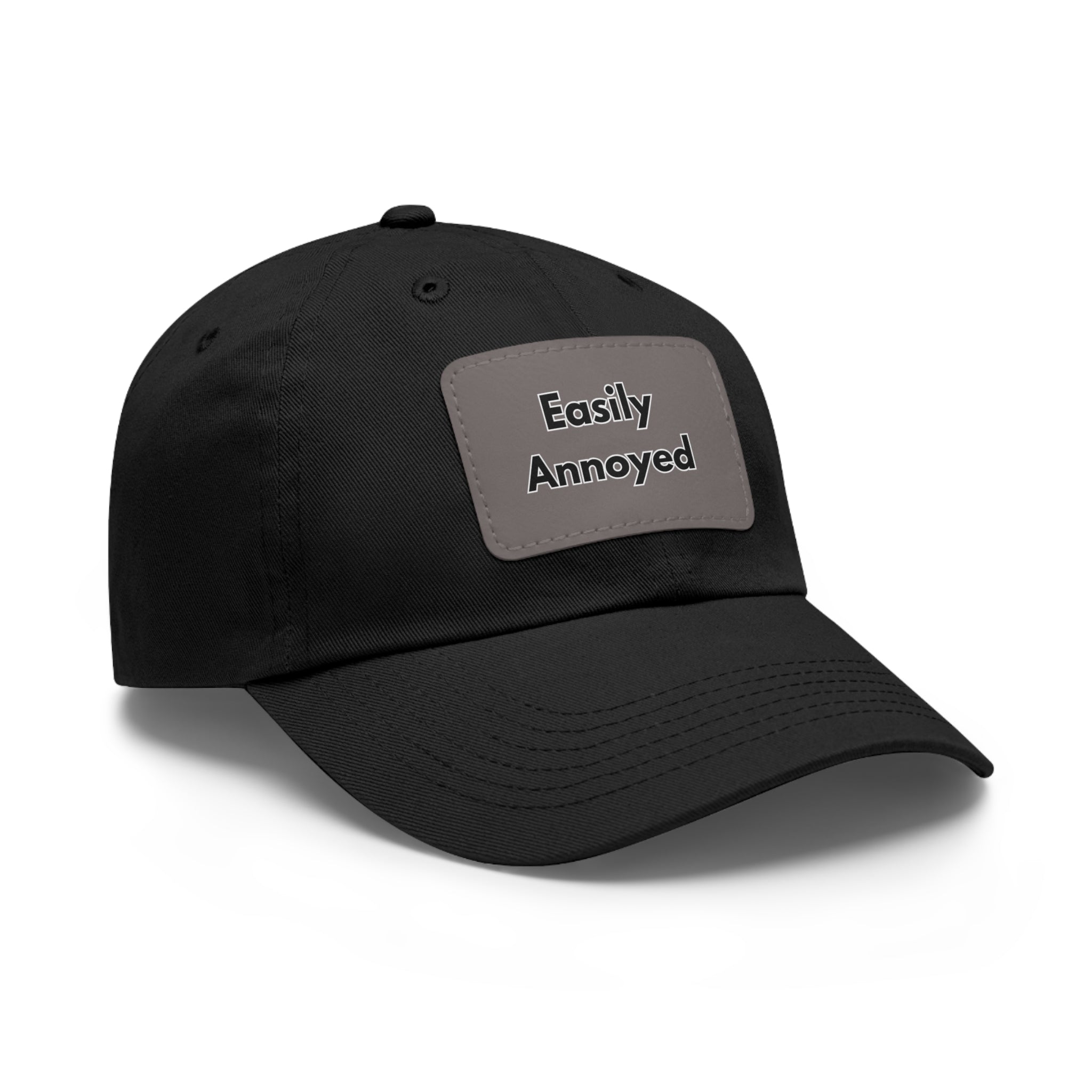 Easily Annoyed Leather Patch "Dad Hat" – Funny Casual Cap
