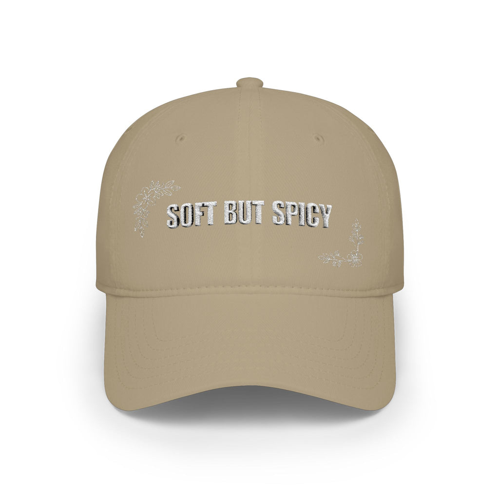 Soft But Spicy Embroidered Baseball Cap — Low Profile Summer Hat