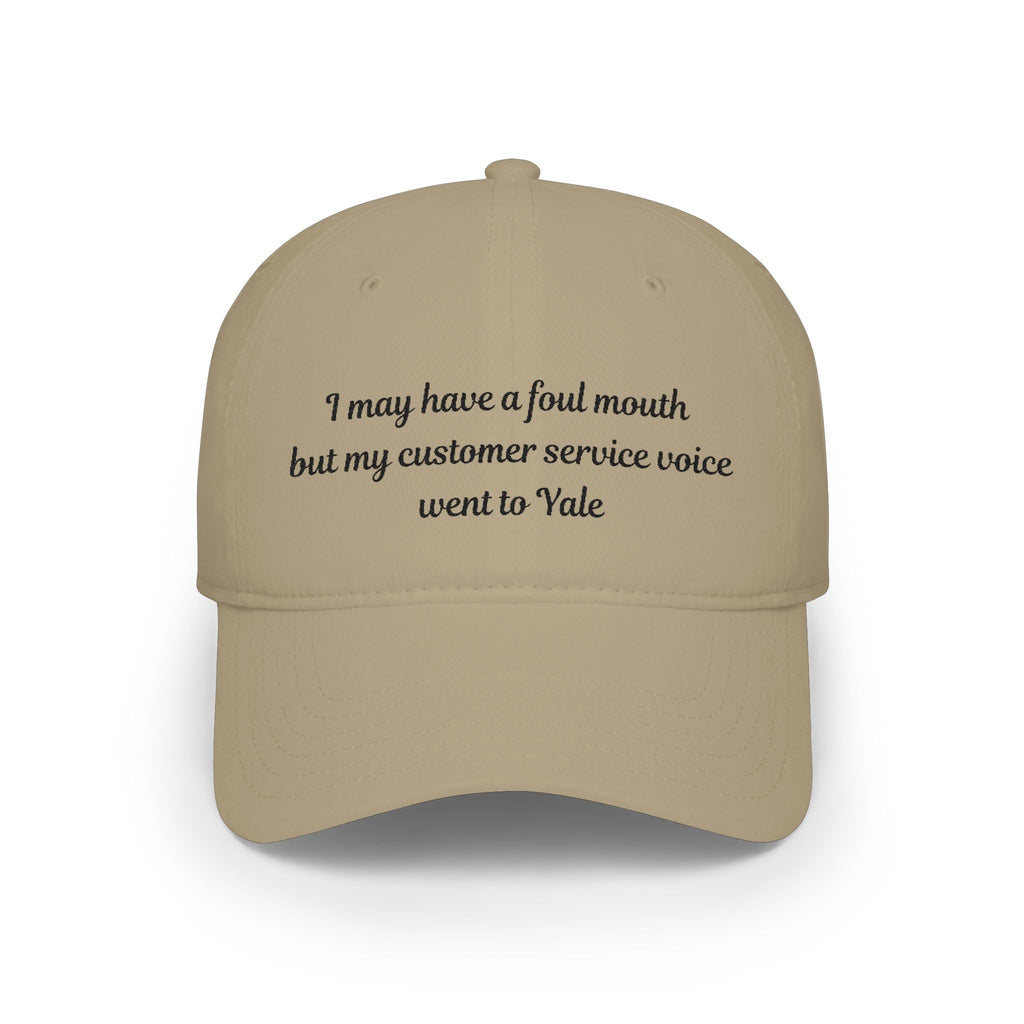 I may have a foul mouth Low Profile Embroidered Baseball Cap — Women's Attitude Hat