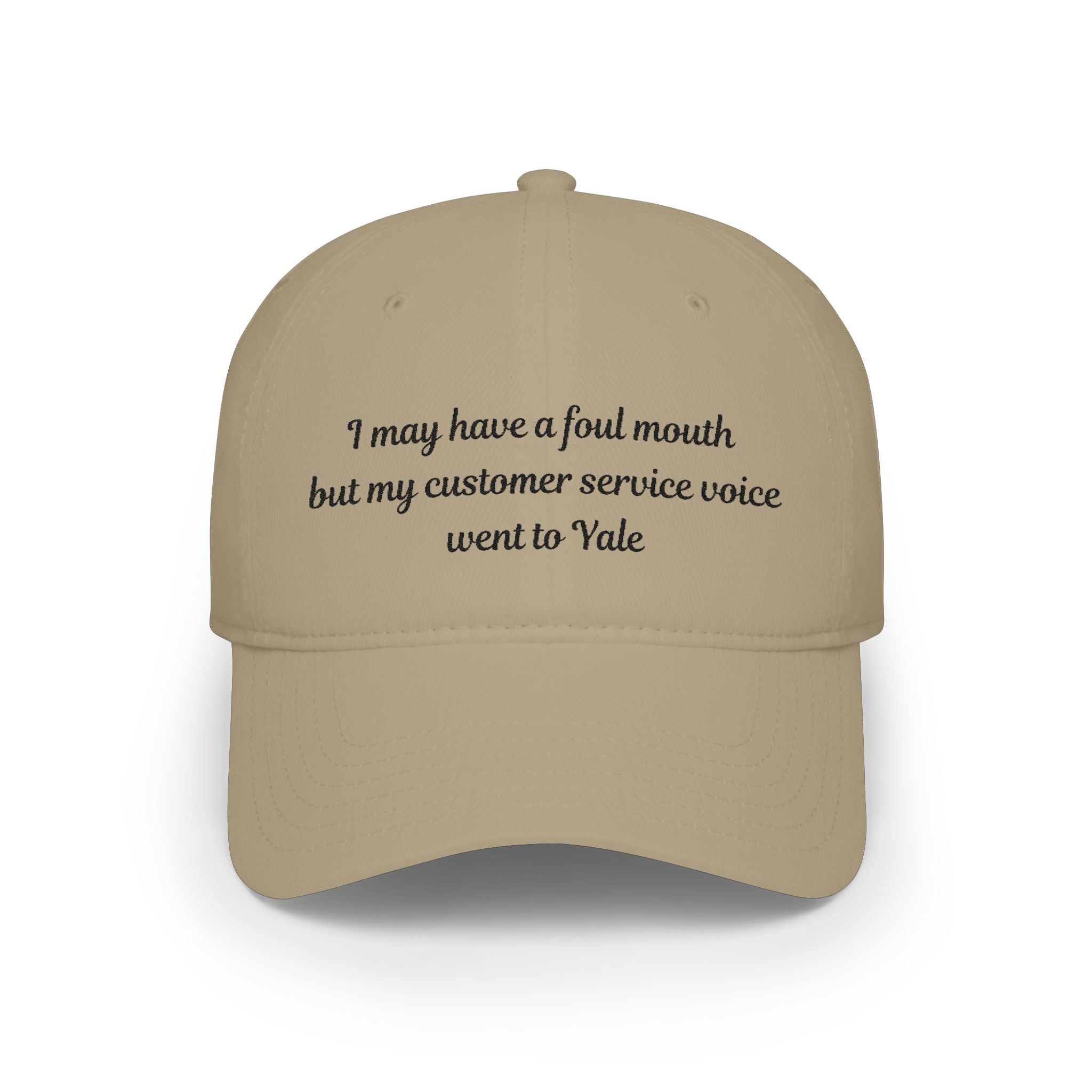 I may have a foul mouth Low Profile Embroidered Baseball Cap — Women's Attitude Hat