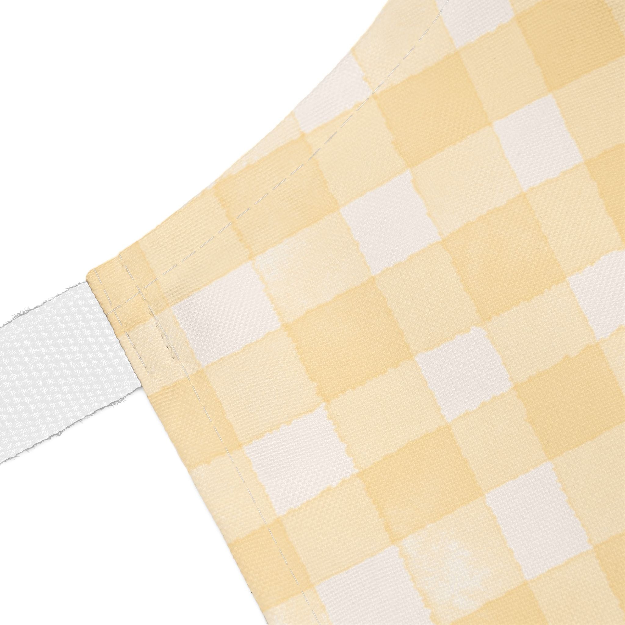 Garlic Lovers Apron — "If You Don't Smell Like Garlic, We Can't Be Friends" Yellow Gingham